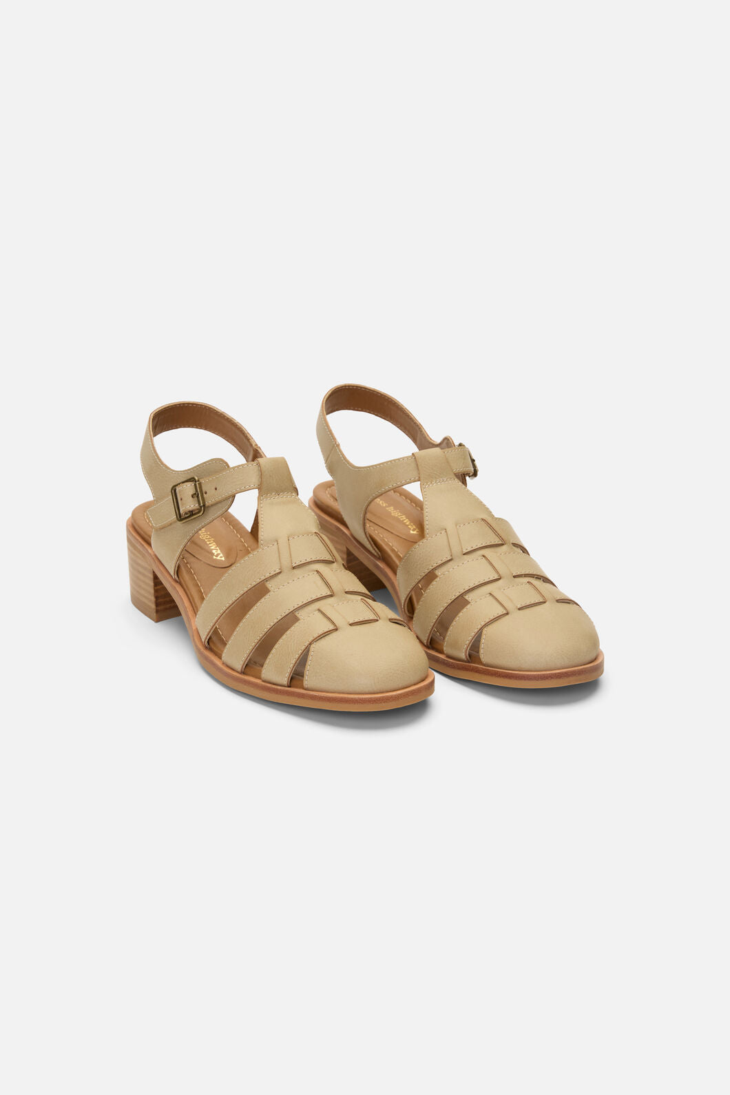 Princess Highway - Dark Cream Heeled Sandal - cream