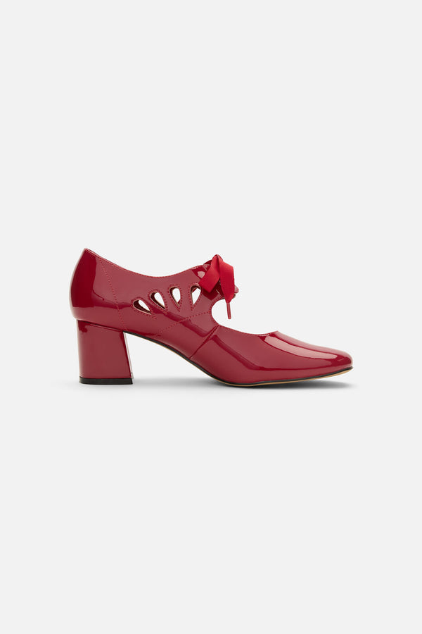 Princess Highway - Red Vintage Cut Out Heel - red