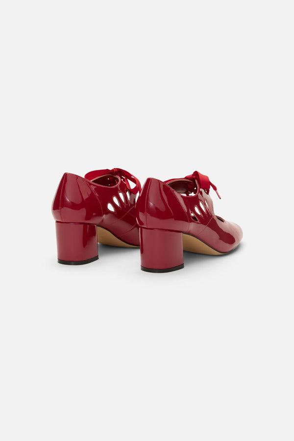Princess Highway - Red Vintage Cut Out Heel - red
