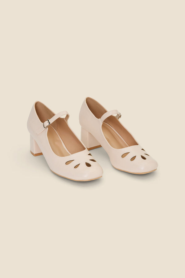Princess Highway - Cream Vintage Heel - cream