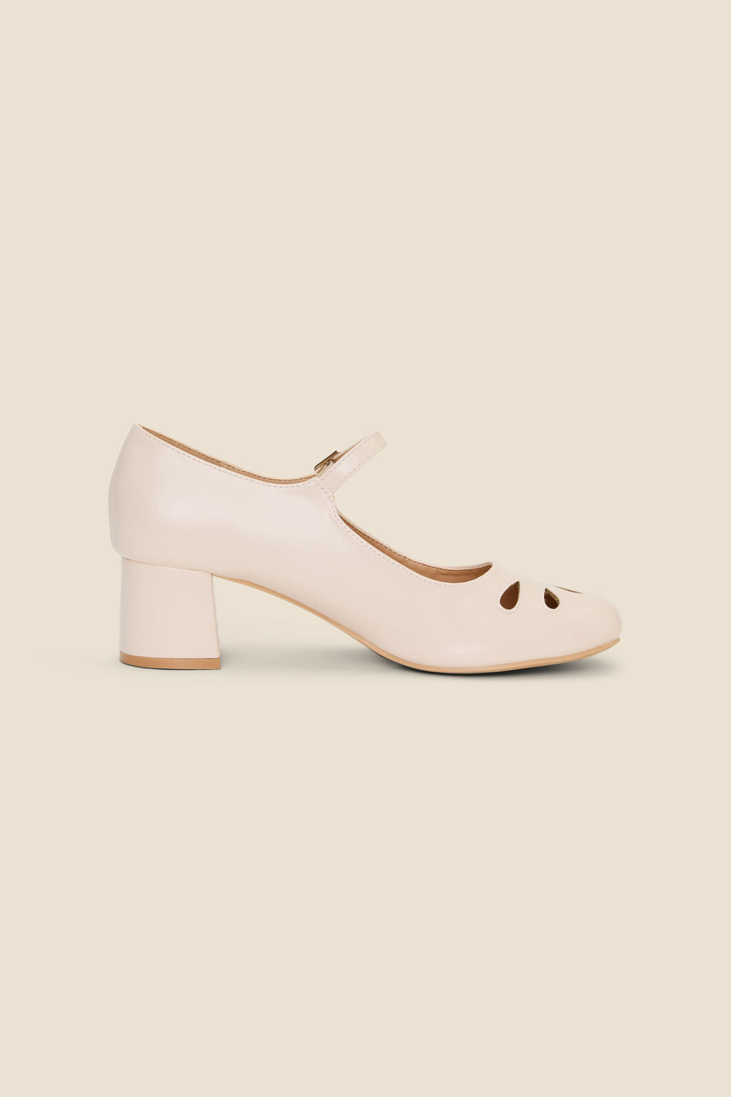 Princess Highway - Cream Vintage Heel - cream