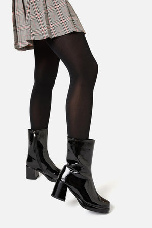 Princess Highway - Black Patent Short Boot - black