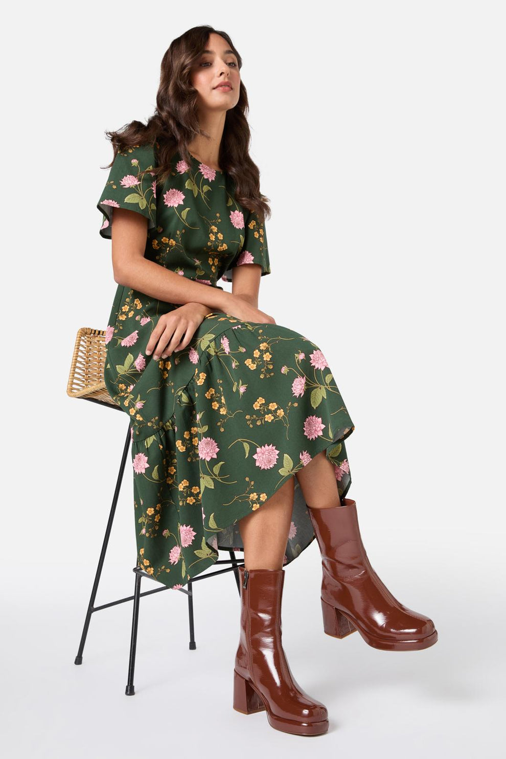 Dagney Short Chocolate Boot main image 1