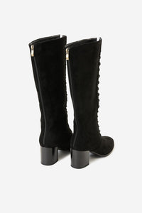 Princess Highway - Black Lace Up Knee High Boot - black