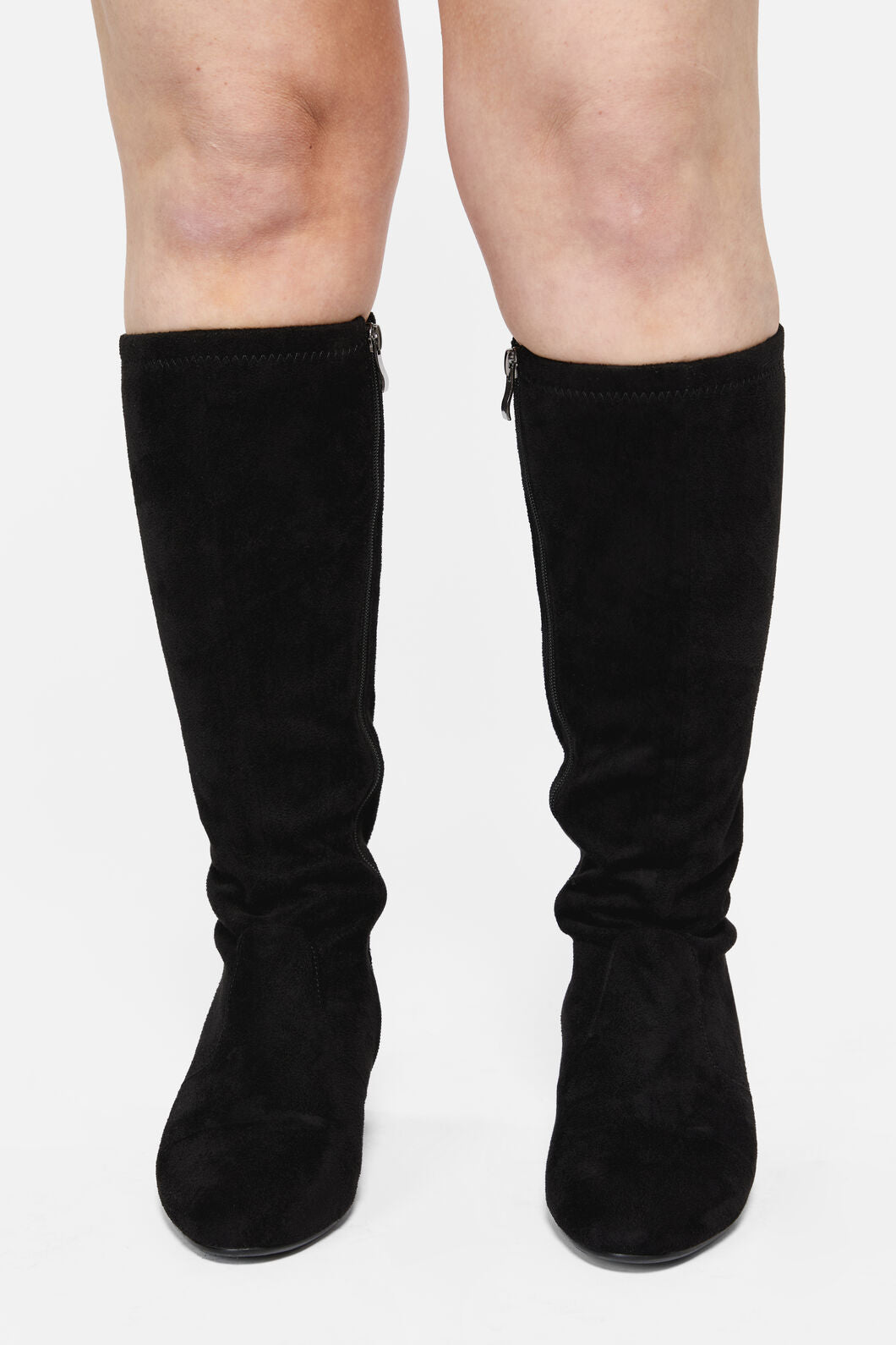 Princess Highway - Knee High Faux Suede Boot - black