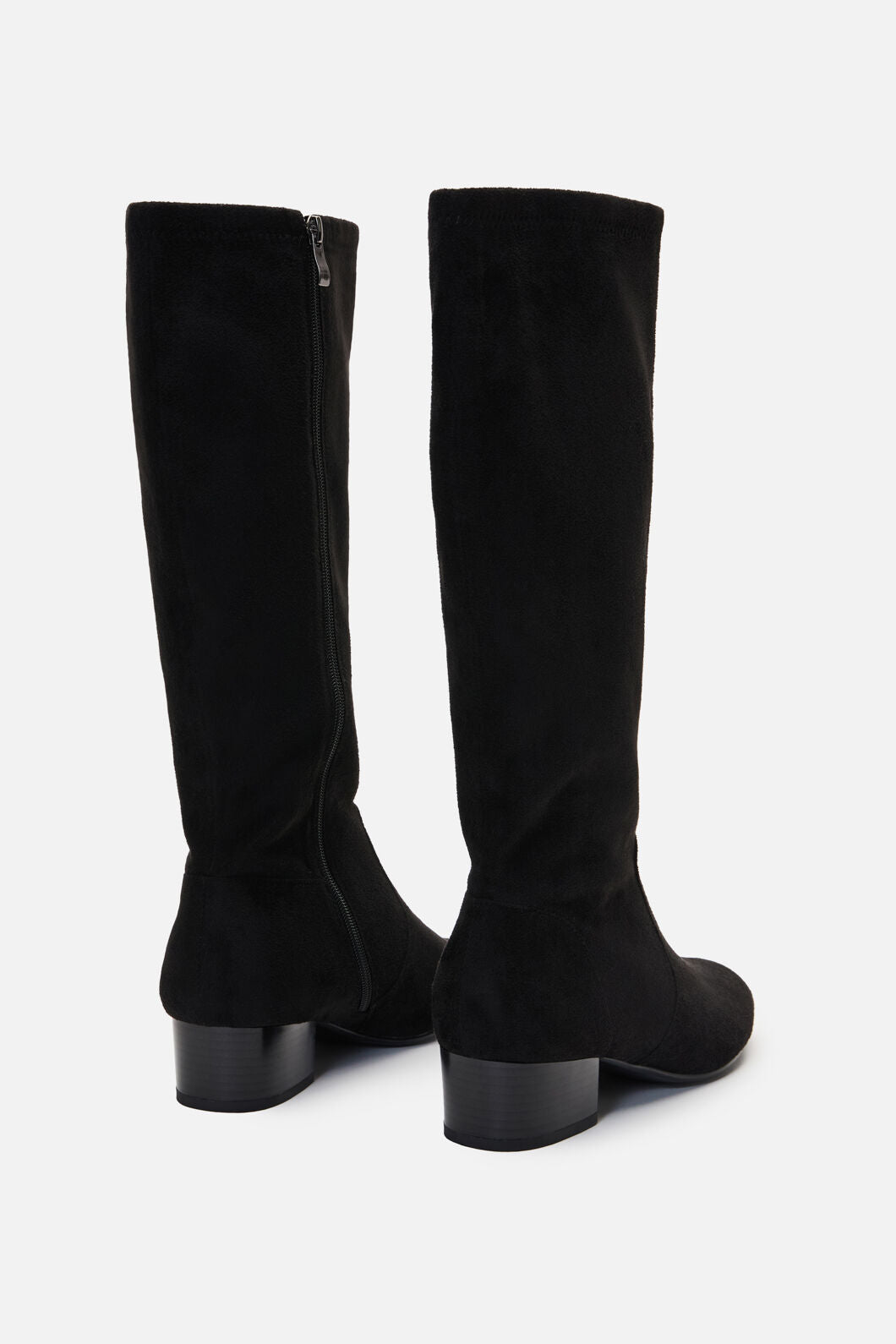 Princess Highway - Knee High Faux Suede Boot - black