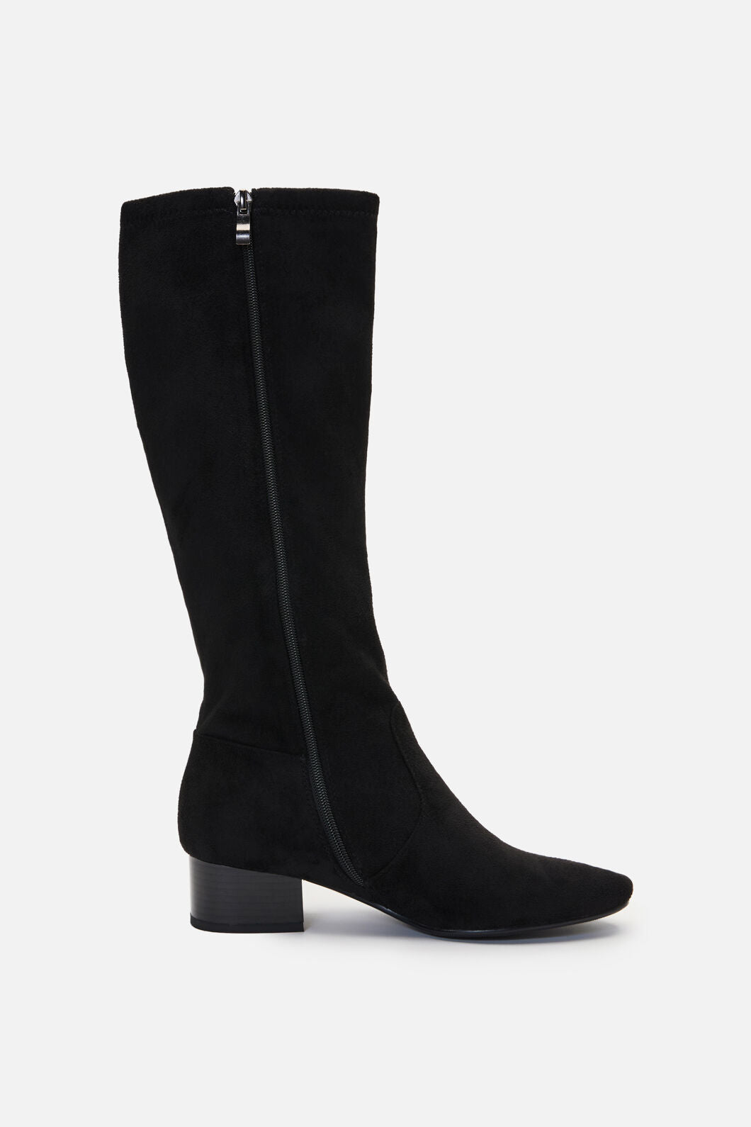 Princess Highway - Knee High Faux Suede Boot - black