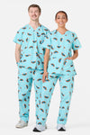 Scrubs With Love - Over The Rainbow Scrub Set - blue