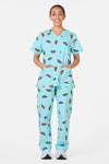 Scrubs With Love - Over The Rainbow Scrub Set - blue