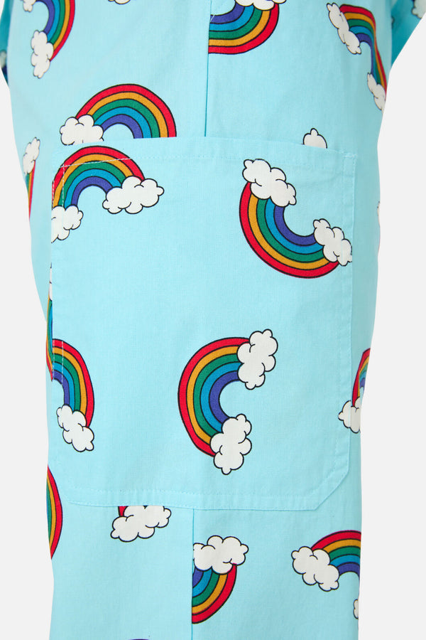 Scrubs With Love - Over The Rainbow Scrub Set - blue