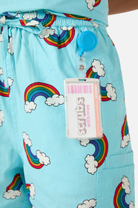 Scrubs With Love - Over The Rainbow Scrub Set - blue