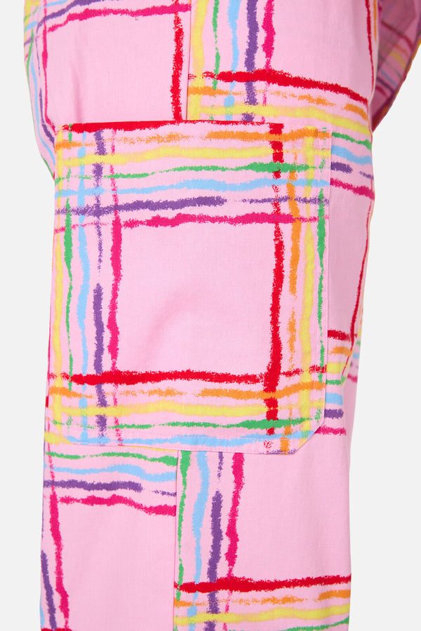 Scrubs With Love - Pink Tartan Scrub Set - pink