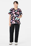 Scrubs With Love - Tech Head Top & Pant Scrub Set - black