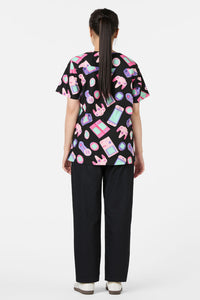 Scrubs With Love - Tech Head Top & Pant Scrub Set - black