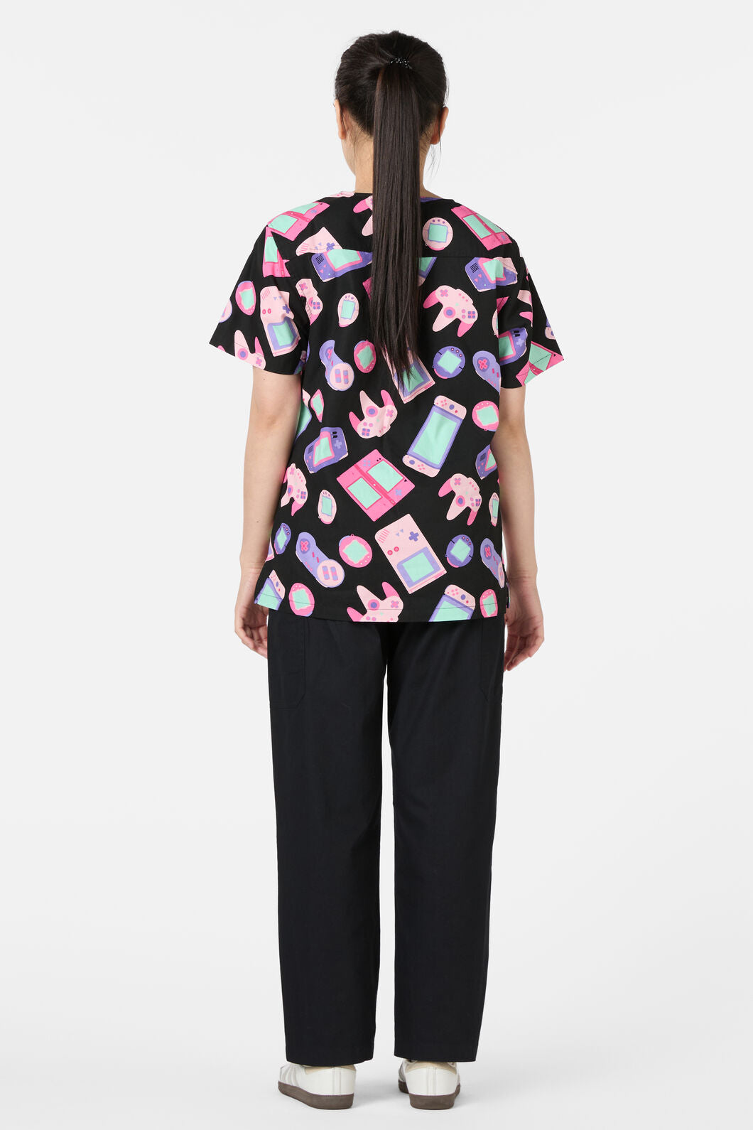 Scrubs With Love - Tech Head Top & Pant Scrub Set - black