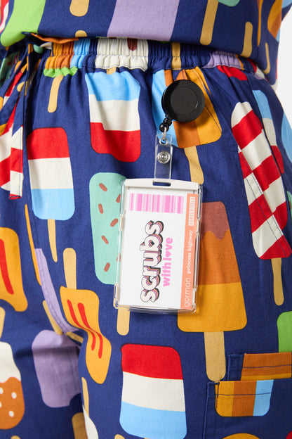 Scrubs With Love - Summer Treats Scrub Set - navy