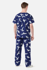 Scrubs With Love - Seagull Scrub Set - navy