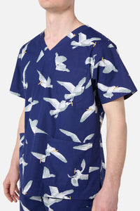 Scrubs With Love - Seagull Scrub Set - navy