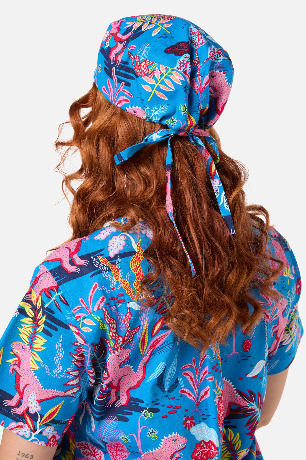 Scrubs With Love - DINO FOREST SCRUB HAT - blue