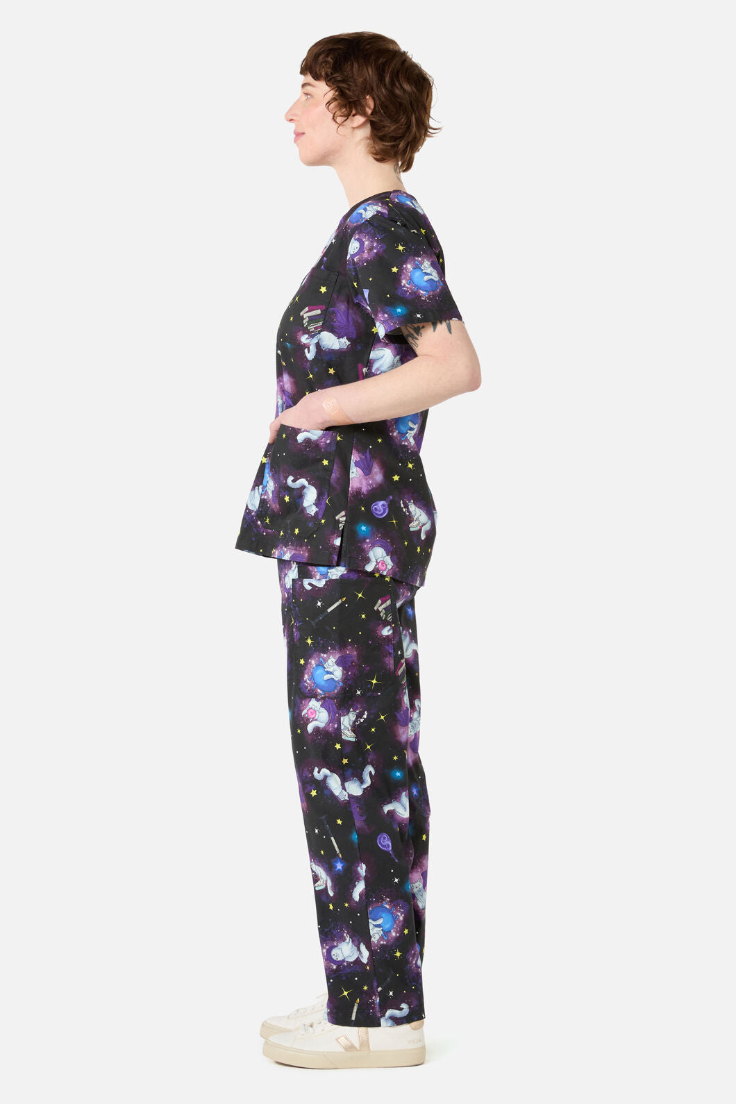 Scrubs With Love - Magic Cats scrub set - purple