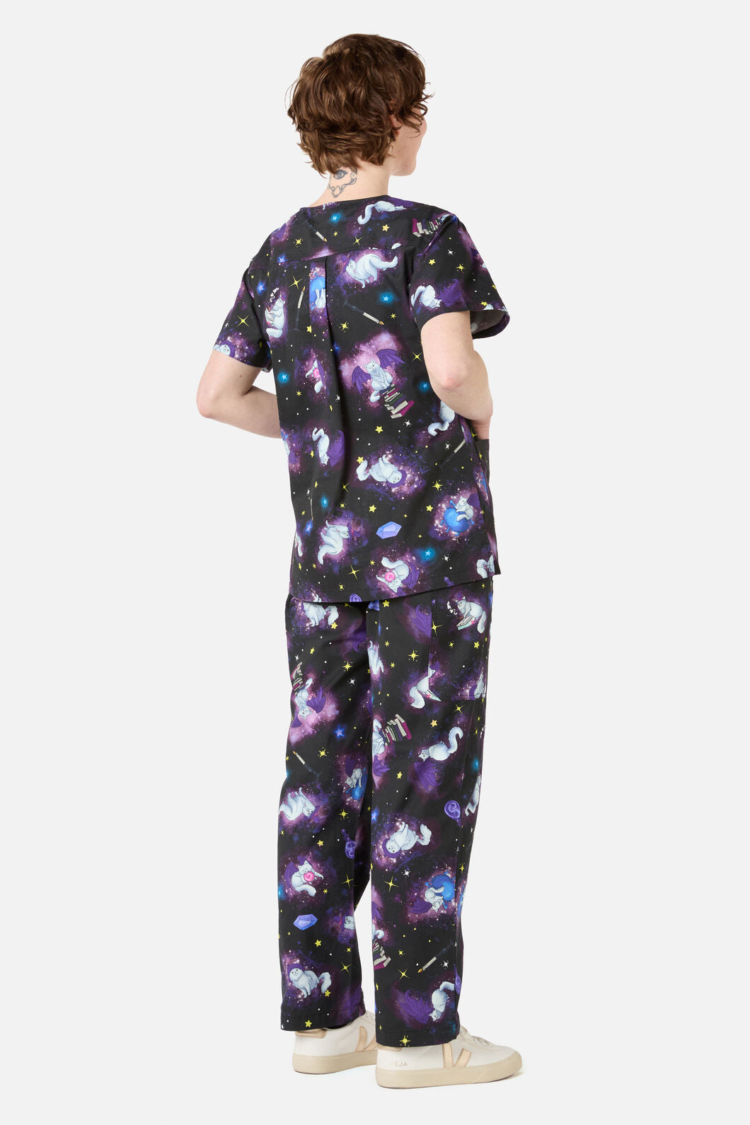 Scrubs With Love - Magic Cats scrub set - purple