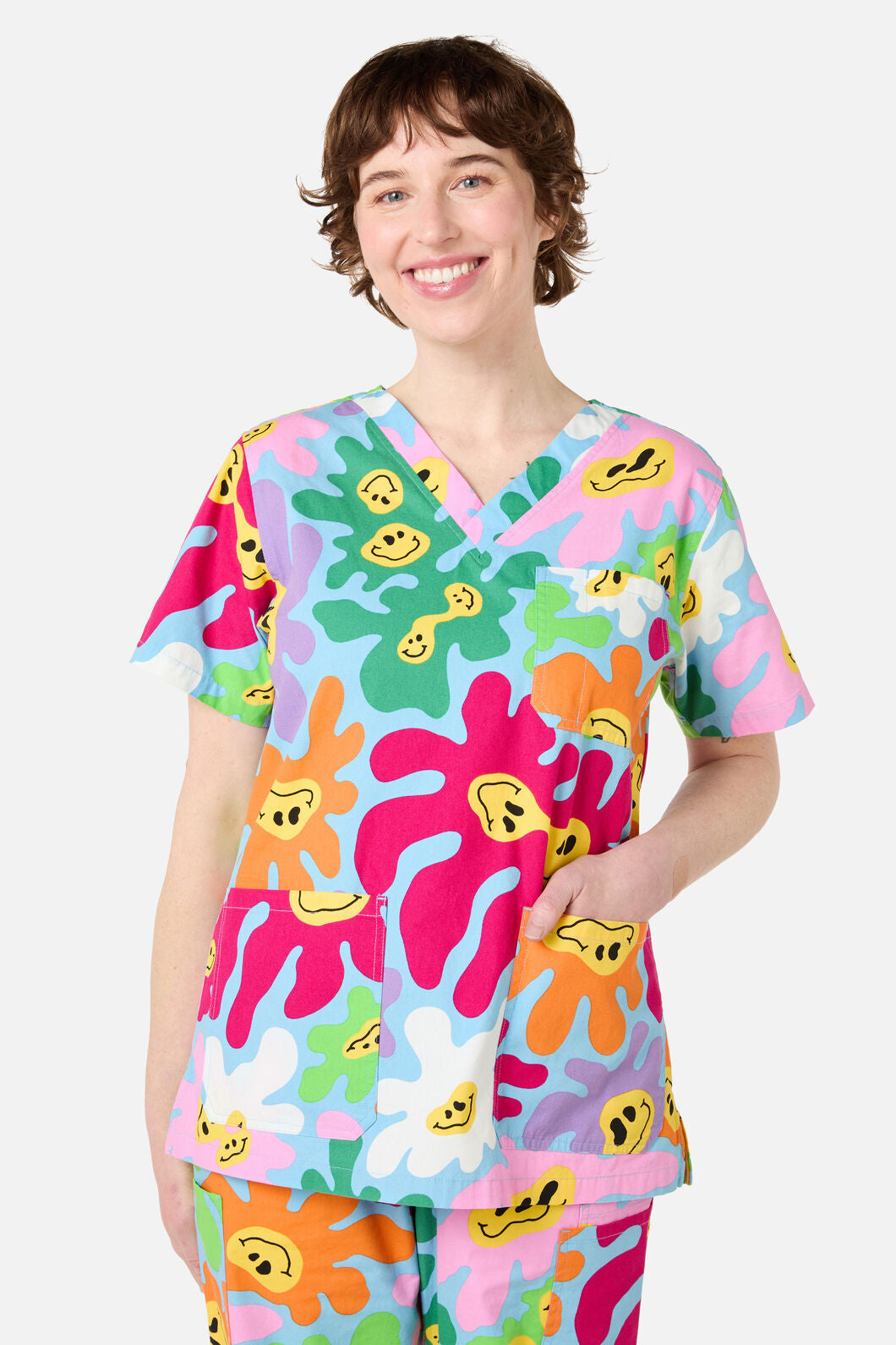 Scrubs With Love - Flower Flow scrub set - blue
