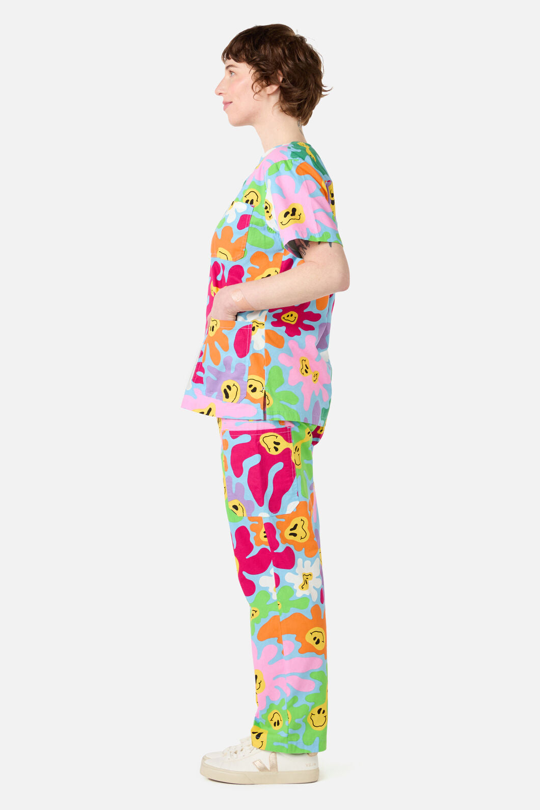 Scrubs With Love - Flower Flow scrub set - blue