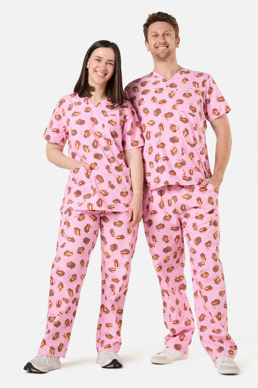 Scrubs With Love - LAMINGTON SCRUB SET - pink