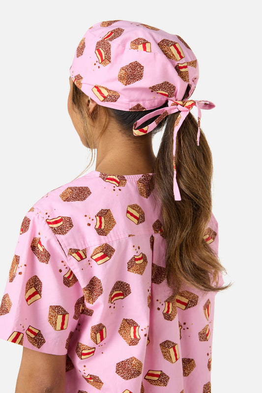 Scrubs With Love - LAMINGTON SCRUB HAT - pink