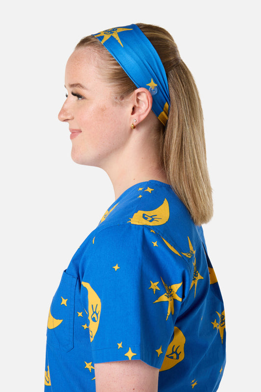 Scrubs With Love - Nocturne headband - navy