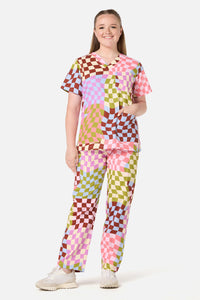 Scrubs With Love - Check It scrub set - multi