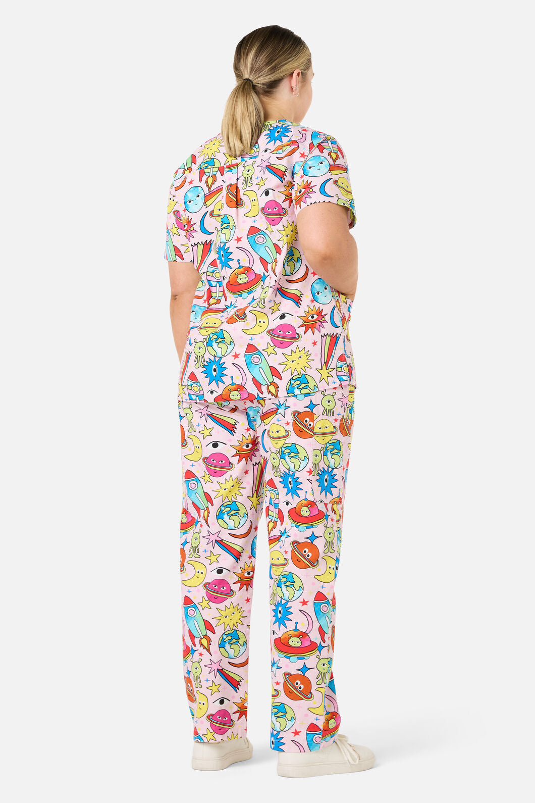 Scrubs With Love - Space Scrub Set - pink