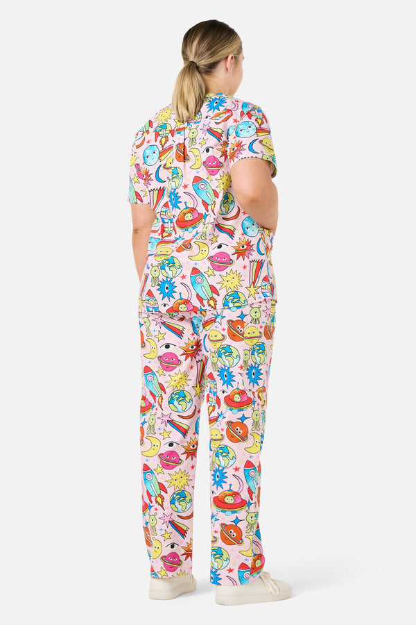 Scrubs With Love - Space Scrub Set - pink