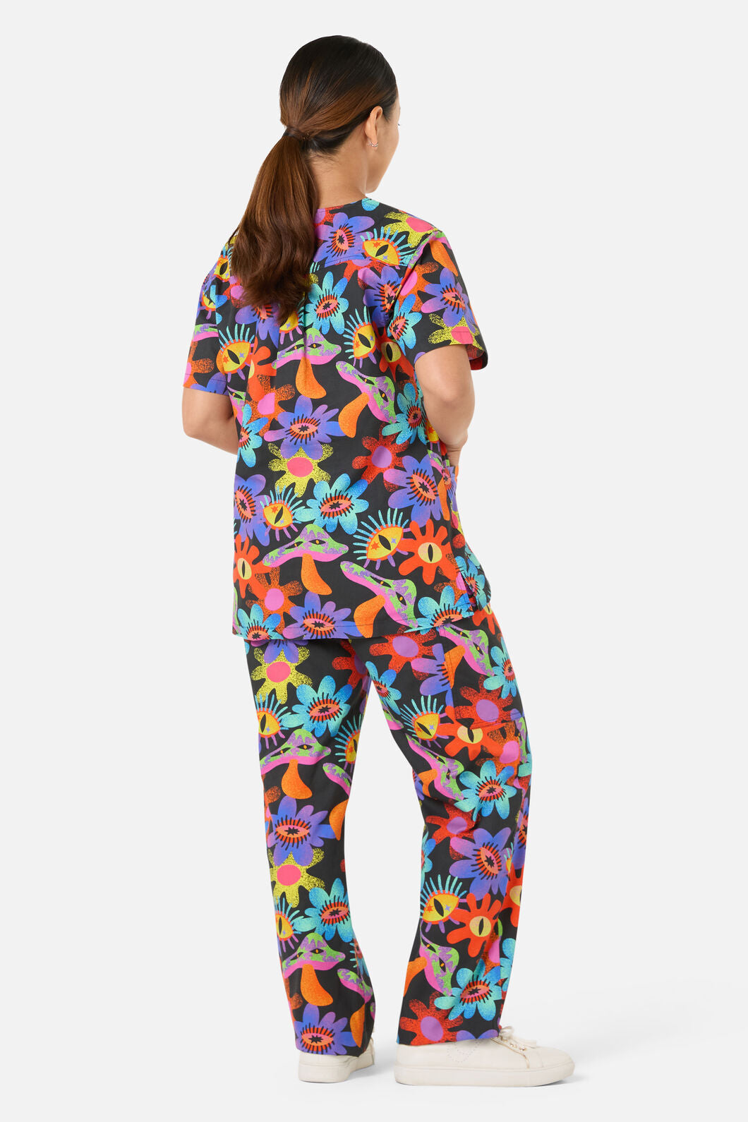 Scrubs With Love - Crazy Flower Scrub Set - multi