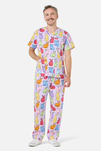Scrubs With Love - Rain Bunny Scrub Set - lilac