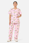 Scrubs With Love - Hop Hop Scrub Set - pink