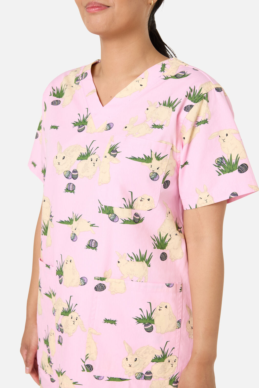 Scrubs With Love - Hop Hop Scrub Set - pink