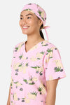 Scrubs With Love - Hop Hop Scrub hat - pink
