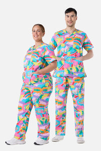 Scrubs With Love - Idolize Scrub Set - multi