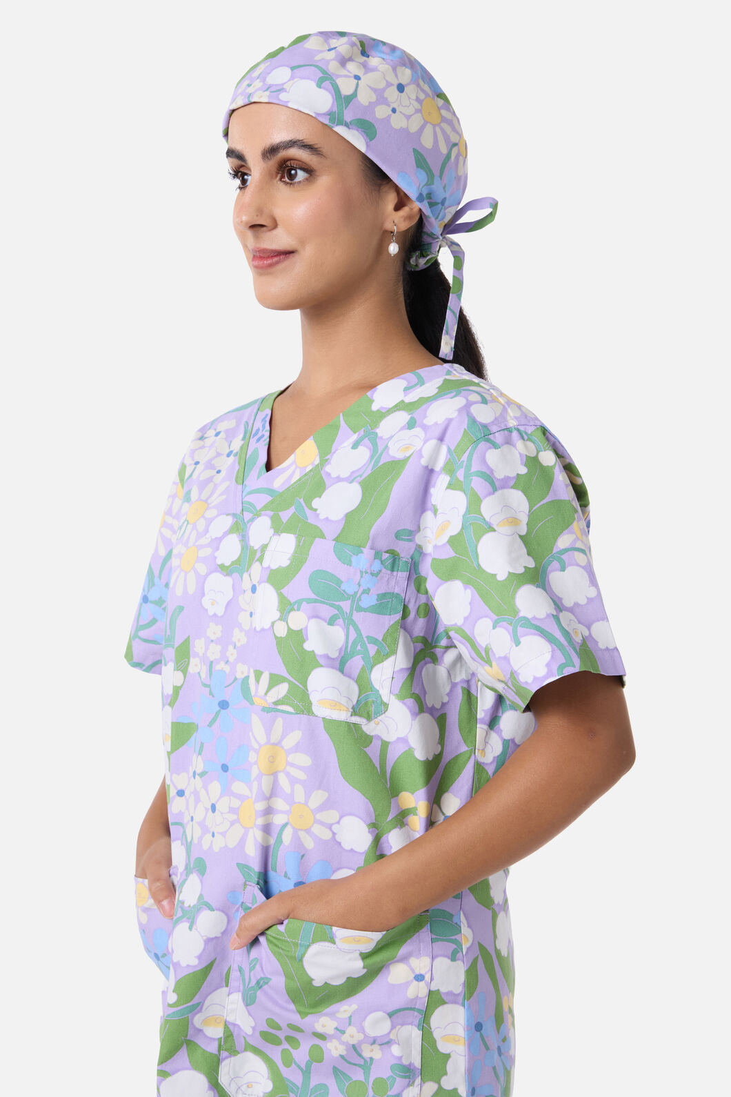 Scrubs With Love - Lily Of The Valley Scrub Hat - lilac