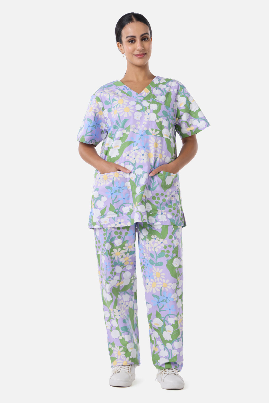 Scrubs With Love - Lily Of The Valley Scrub Set - lilac