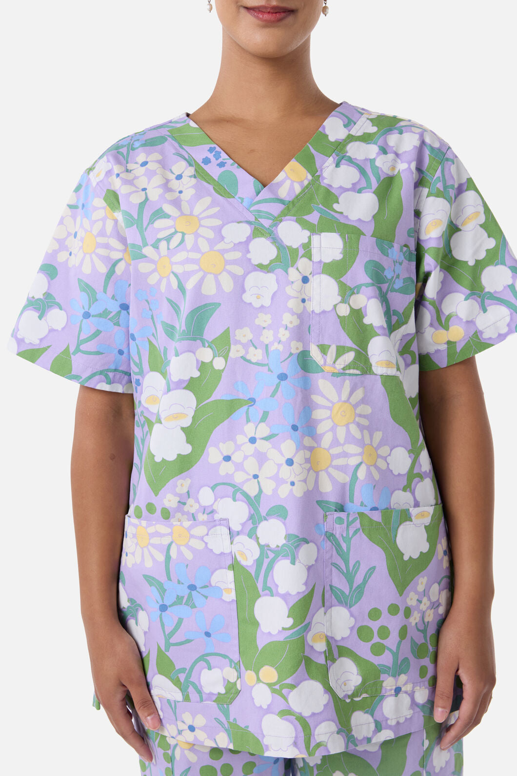 Scrubs With Love - Lily Of The Valley Scrub Set - lilac