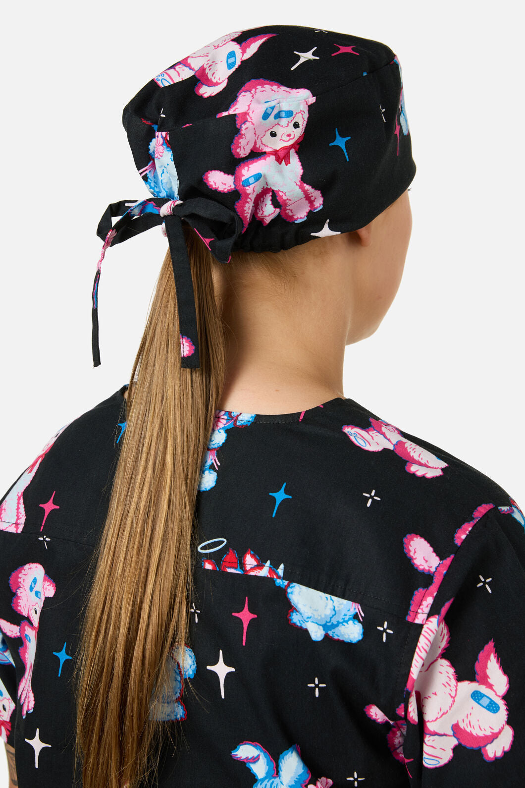 Scrubs With Love - Poppet scrub hat - black