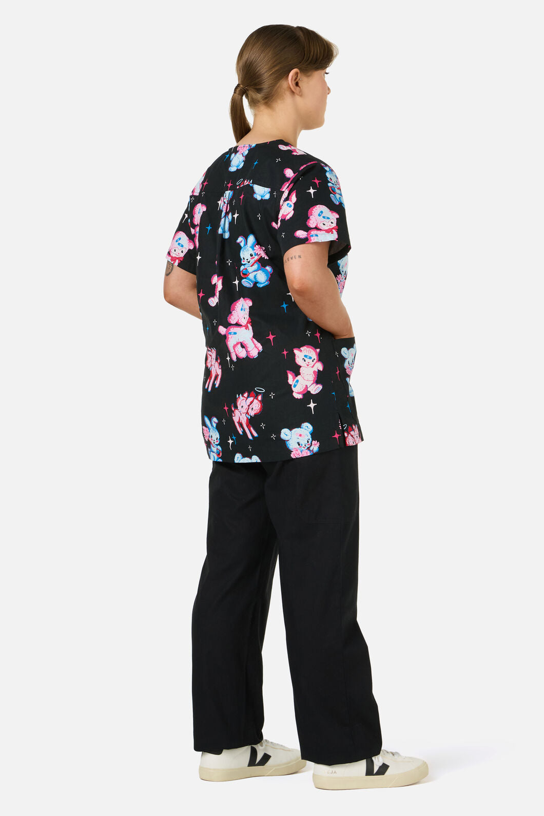 Scrubs With Love - Poppet Top & Pant scrub set - black