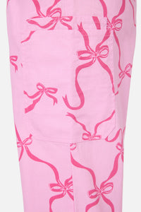 Scrubs With Love - Pink Bows Scrub Set - pink