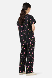 Scrubs With Love - Night Cat Scrub Set - black