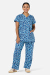 Scrubs With Love - Leopard Cub Scrub Set - blue