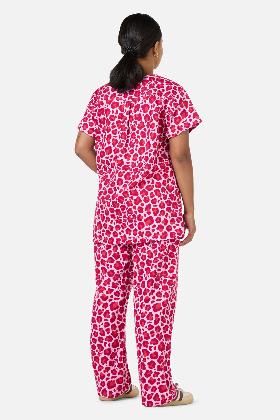 Scrubs With Love - Leopard Cub Scrub Set Pink - pink