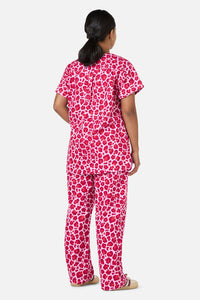 Scrubs With Love - Leopard Cub Scrub Set Pink - pink