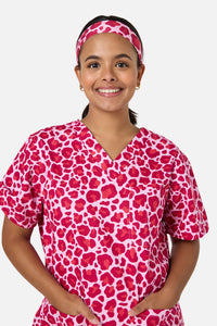 Scrubs With Love - Leopard Cub Scrub Headband Pink - pink